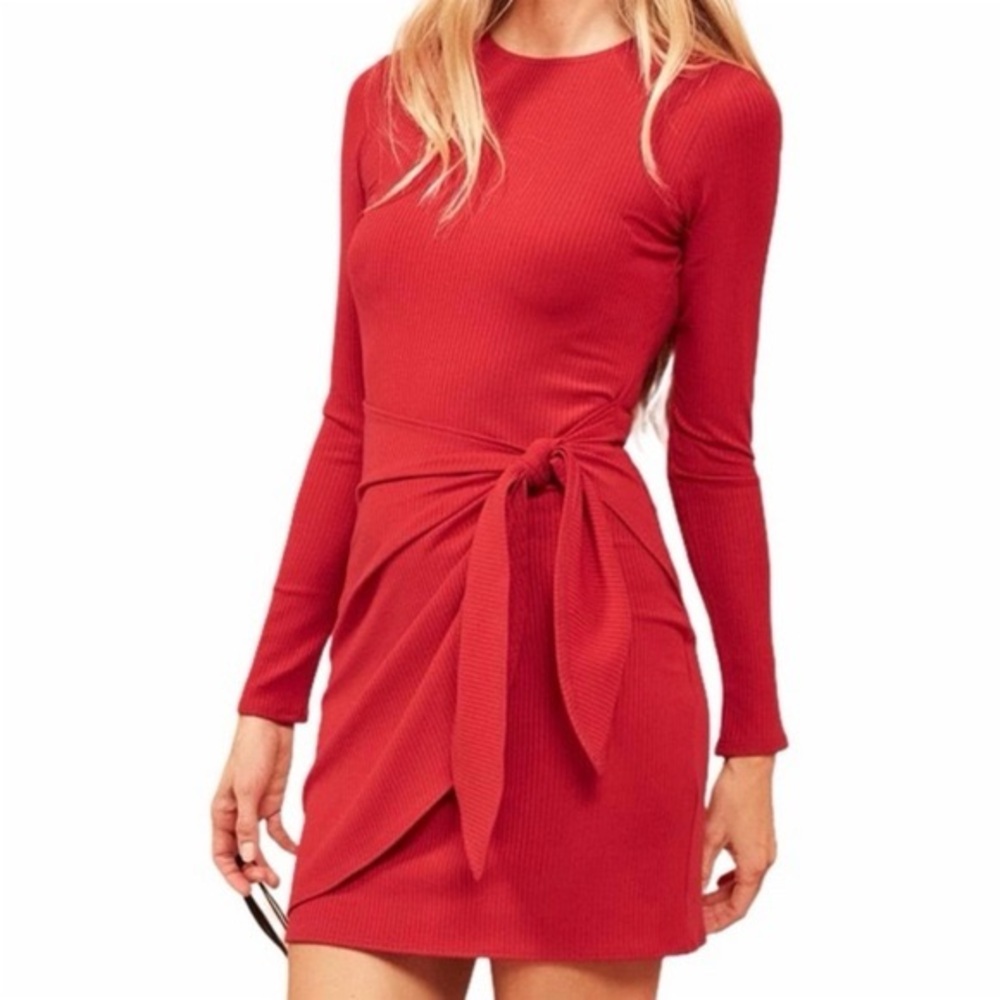 Red Long Sleeve Dress